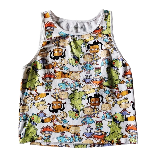 Rugrats all over print cropped tank top - Picture 1 of 4